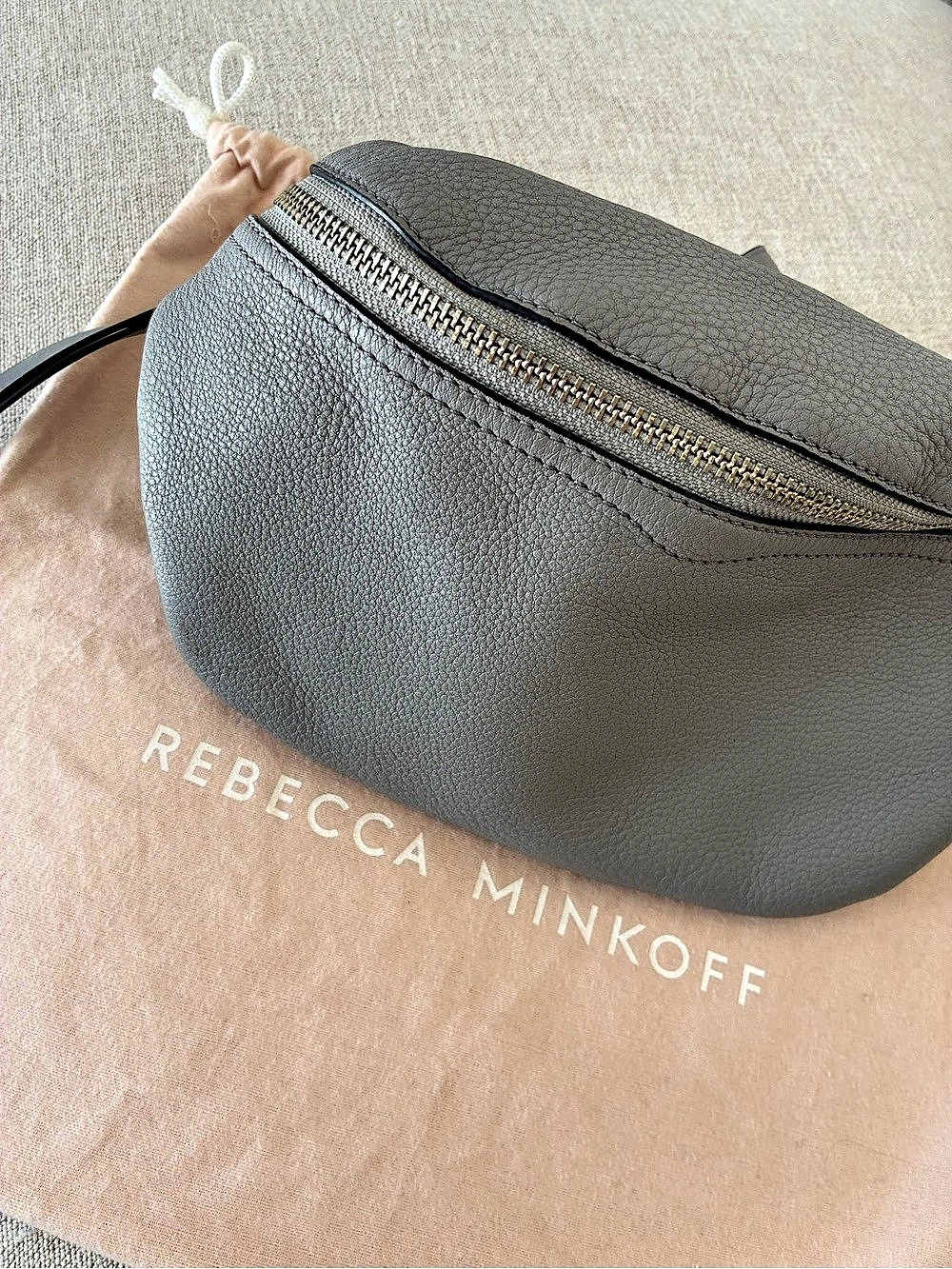 Rebecca Minkoff Easy Rider Belt Bum Bag Gray
